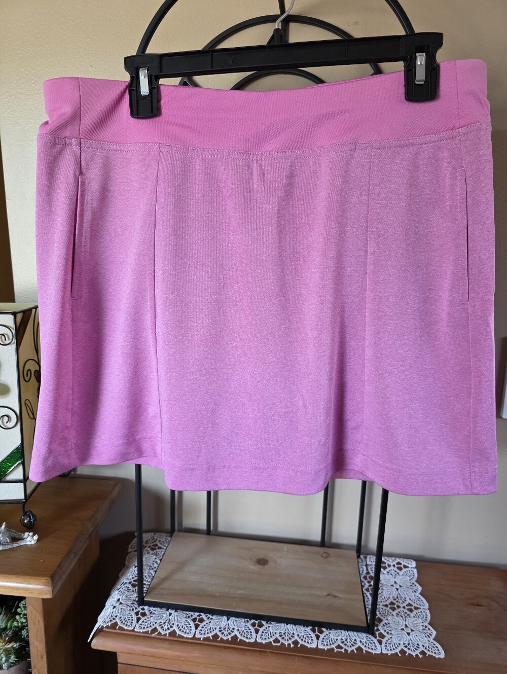 PGA Tour Women’s Pink Stretch Activewear Skort Size L